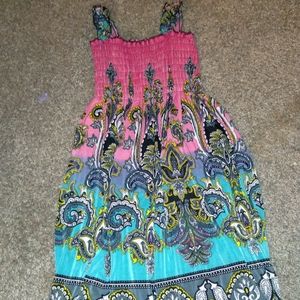 Women's Bohemian Fleur de lune Style Dress Maternitywear